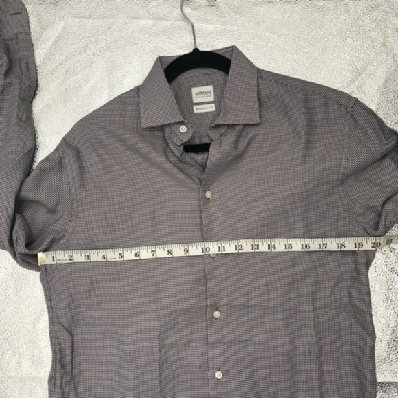 Armani Collezioni Mens Modern Fit Shirt Size 38/15/R 100% Cotton - Picture 11 of 14